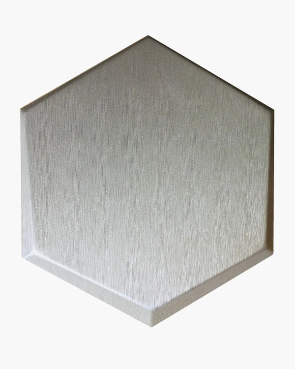 Silver elementa fabric mosaic wall panel
