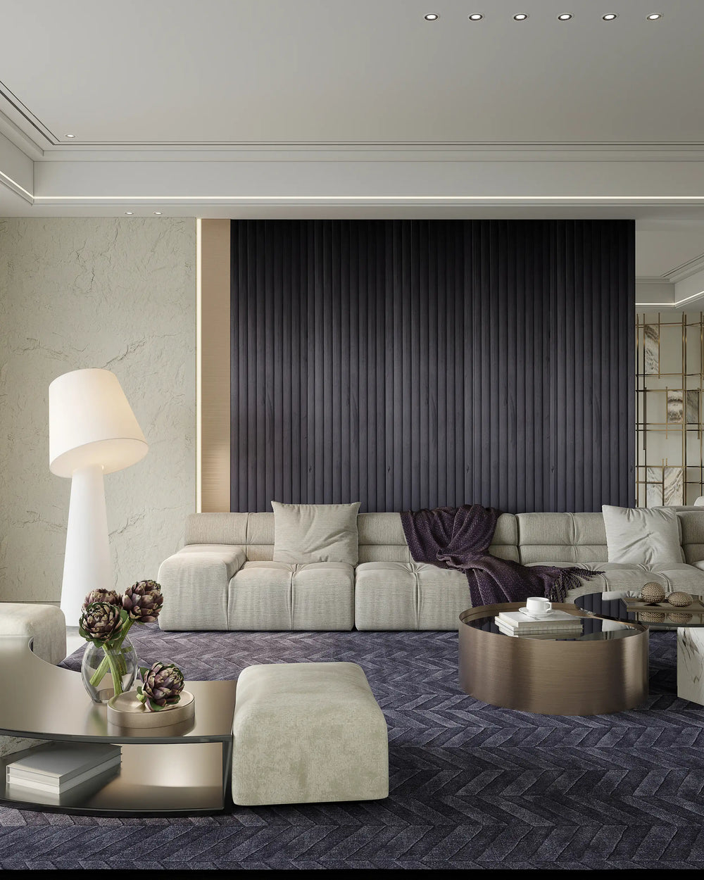 Aurora (Midnight) - Fabric Wall Panel