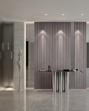 Taupe aurora fabric wall panel in lobby