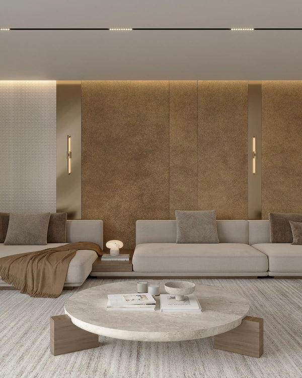 Bronze emporia bamboo wall panel in living room