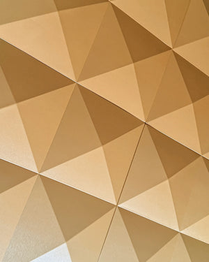 Gold belmont fabric mosaic wall panel