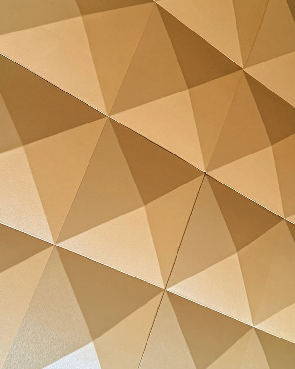 Gold belmont fabric mosaic wall panel