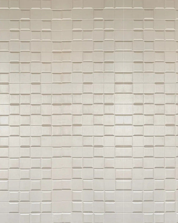 Greige chanel fabric wall panel