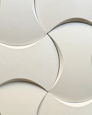 Vanilla estelle fabric mosaic wall panel