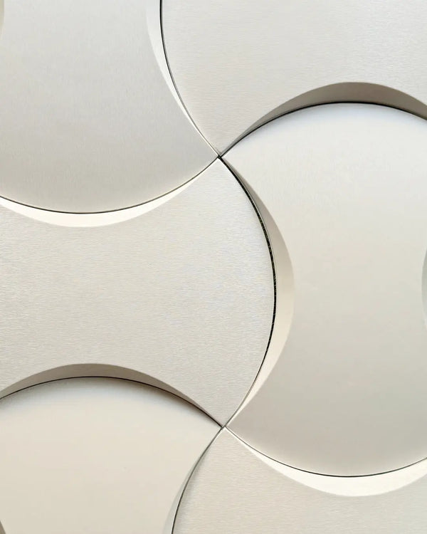 Vanilla estelle fabric mosaic wall panel