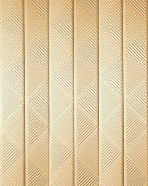 Light gold datura fabric wall panel
