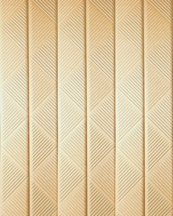 Light gold datura fabric wall panel