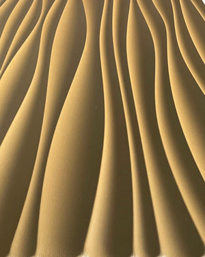 Gold contour fabric wall panel