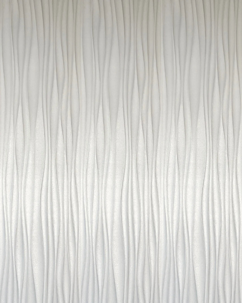 Silver contour fabric wall panel