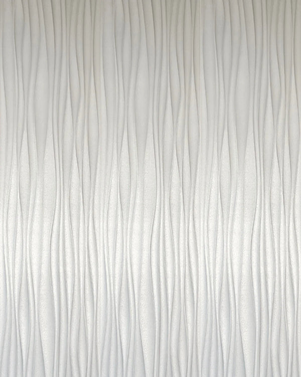 Silver contour fabric wall panel