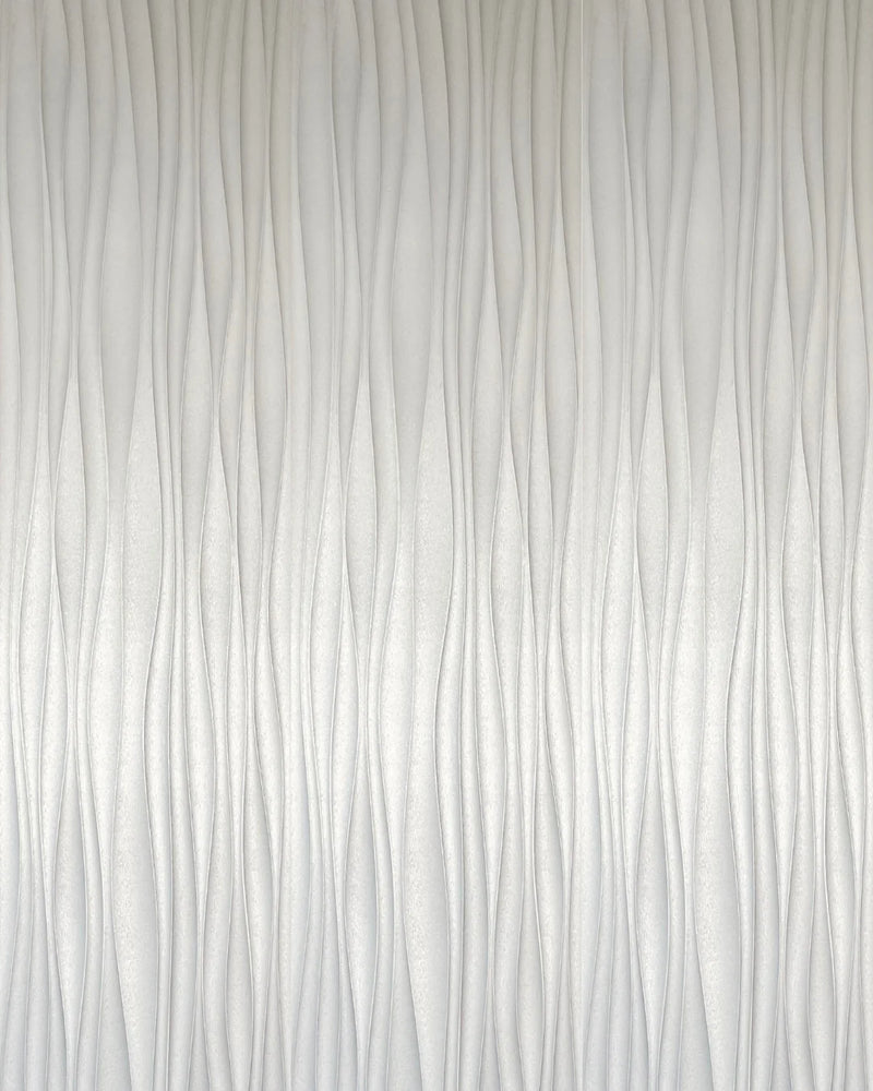 Silver contour fabric wall panel