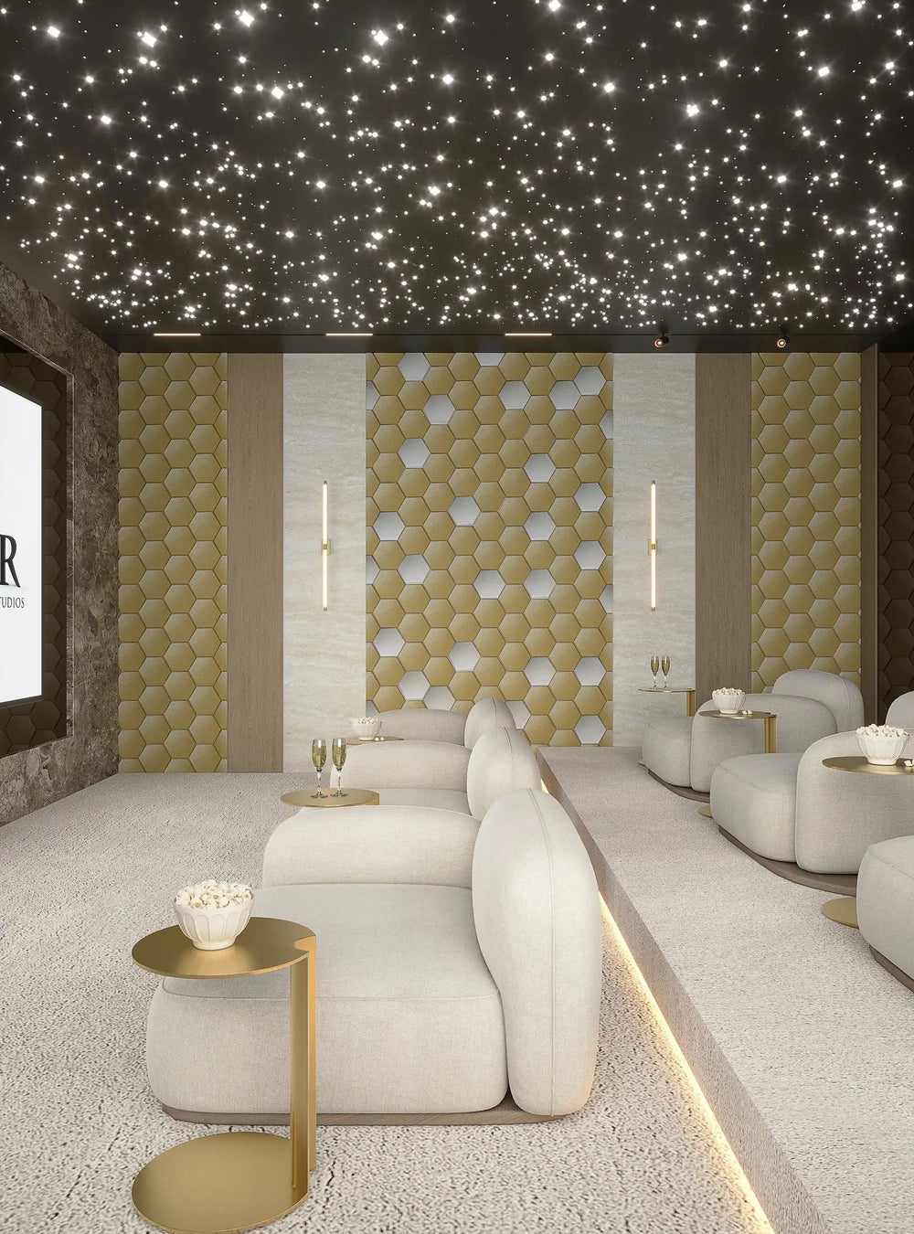 Elementa (Gold) - Fabric Mosaic