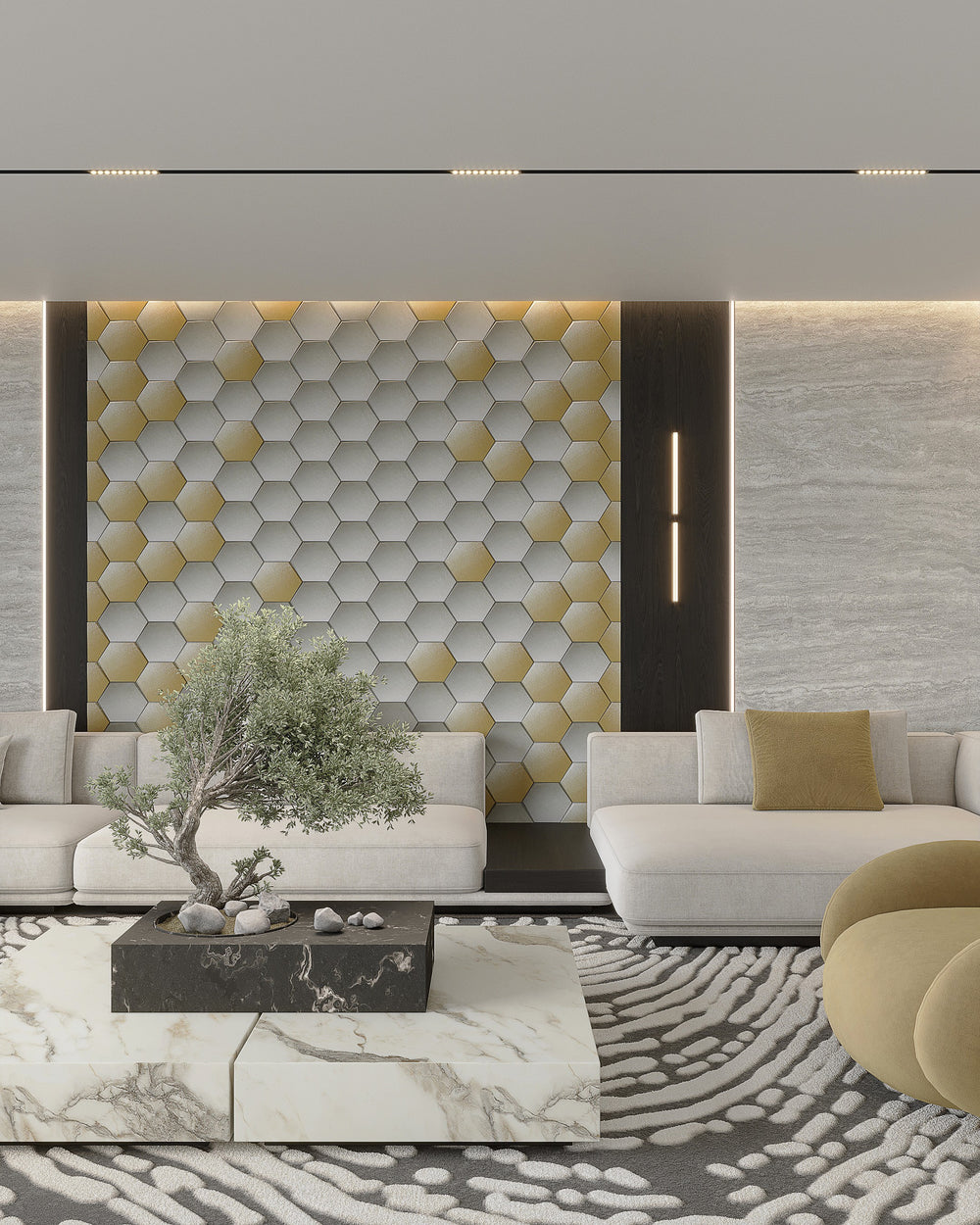 Elementa (Silver) - Fabric Mosaic