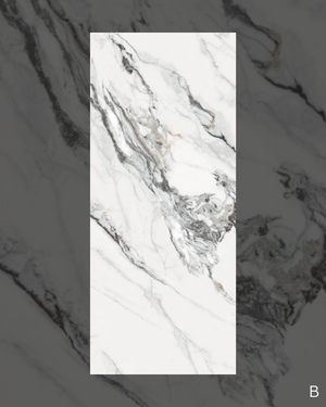 Carrara oro matte finish marble bamboo wall panel