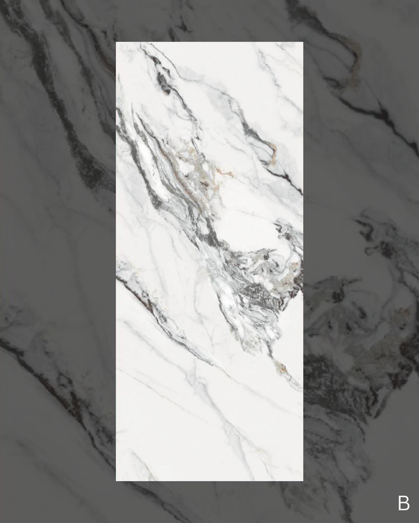 Carrara oro matte finish marble bamboo wall panel