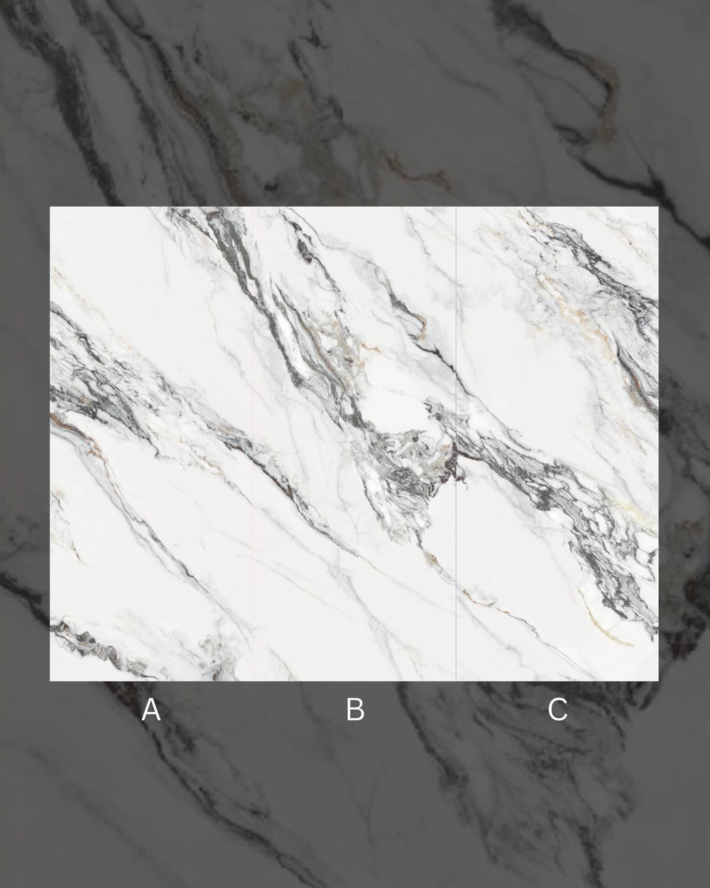Carrara oro matte finish marble bamboo wall panel