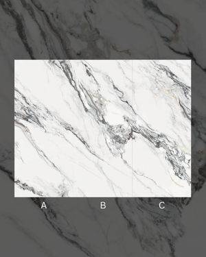 Carrara oro matte finish marble bamboo wall panel