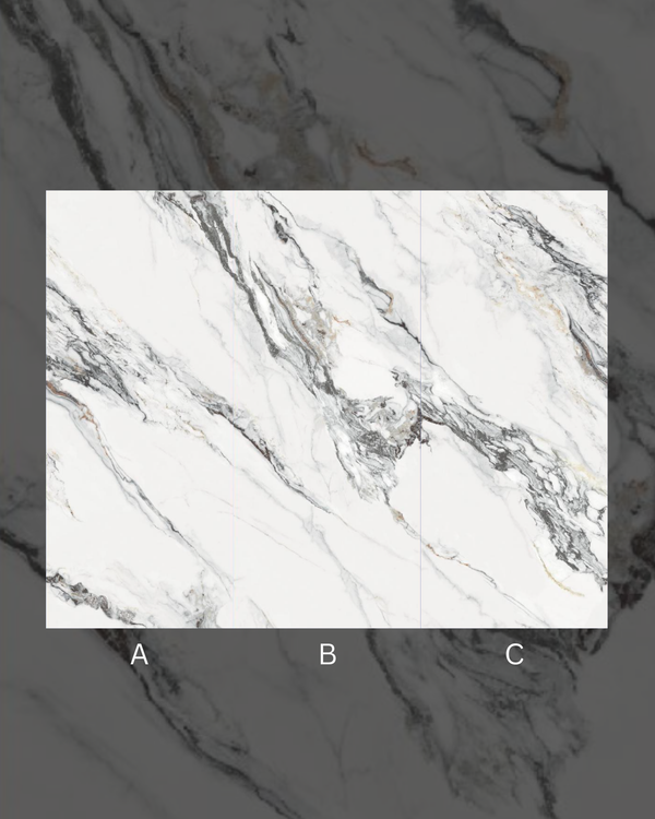 Carrara oro matte finish marble bamboo wall panel