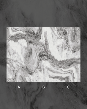 Panda royale matte finish marble wall panel