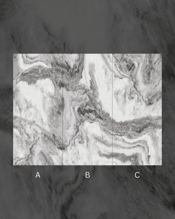 Panda royale matte finish marble wall panel