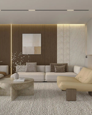 Havana walnut bamboo wall panel in living room