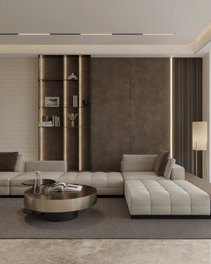 Hazel emporia bamboo wall panel in living room