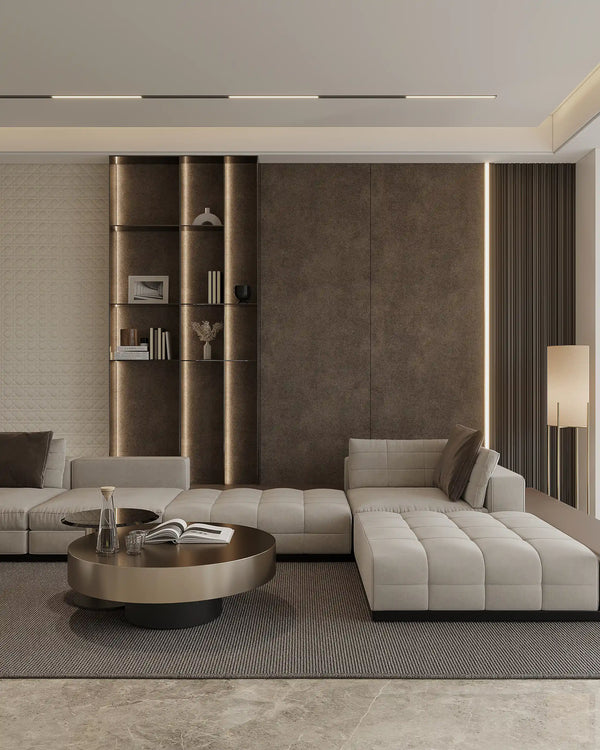 Hazel emporia bamboo wall panel in living room