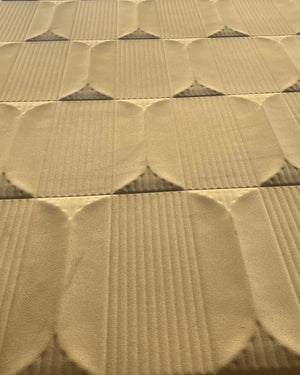 Soft gold maison fabric wall panel