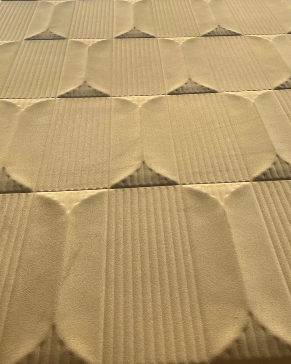 Soft gold maison fabric wall panel