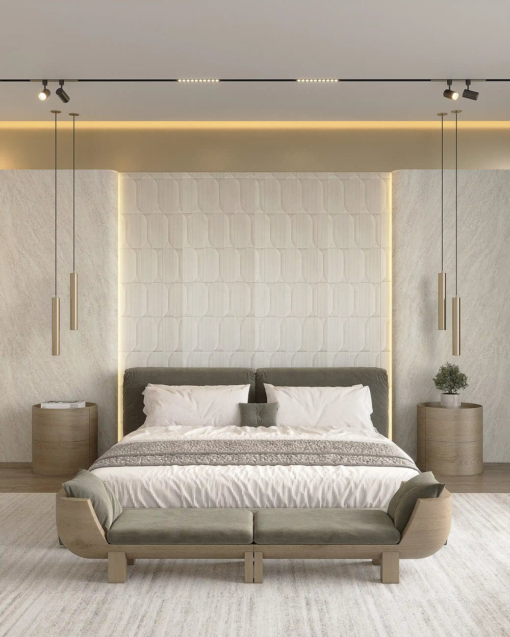 Maison (Créme) - Fabric Wall Panel