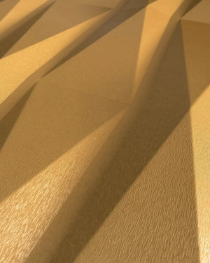 Gold eclipse fabric wall panel