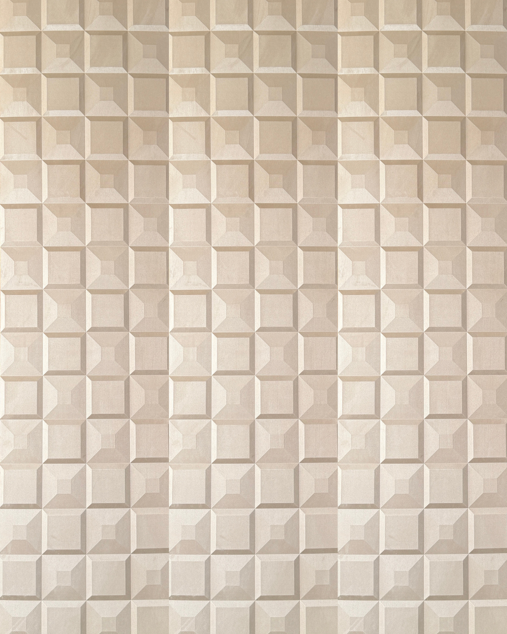 Lusso Greige geometric fabric wall panel