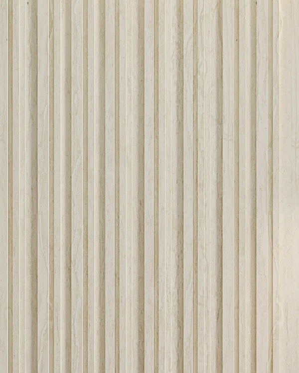 Ivory sandstone quadra archiFlute A&B wall panel