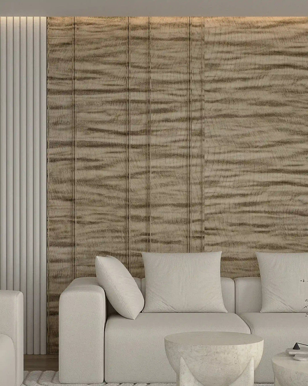 Champagne luxe forma archiflute wall panel