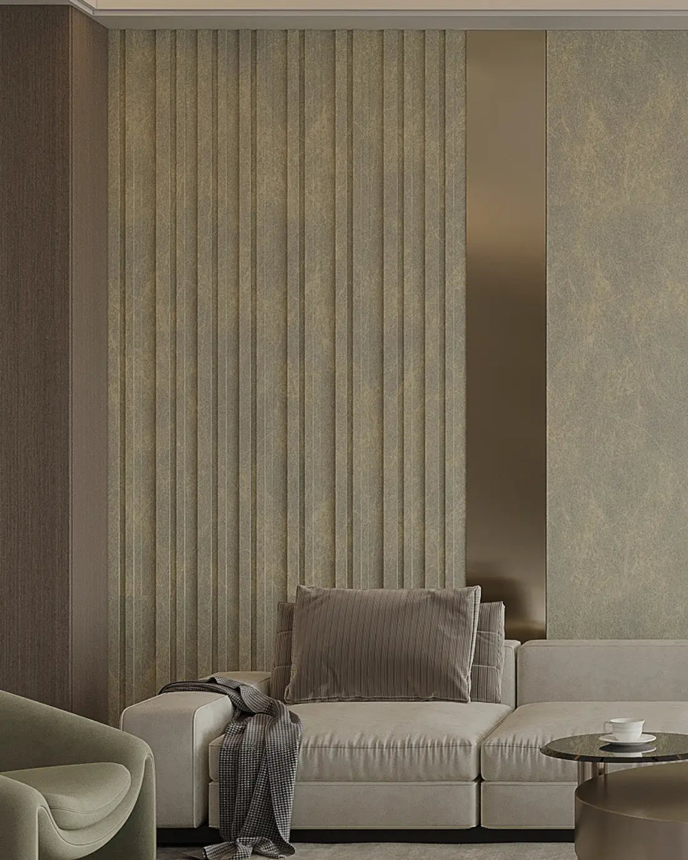 Halo frost quadra archiflute A&B wall panel