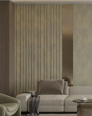 Halo frost quadra archiflute A&B wall panel in a living room