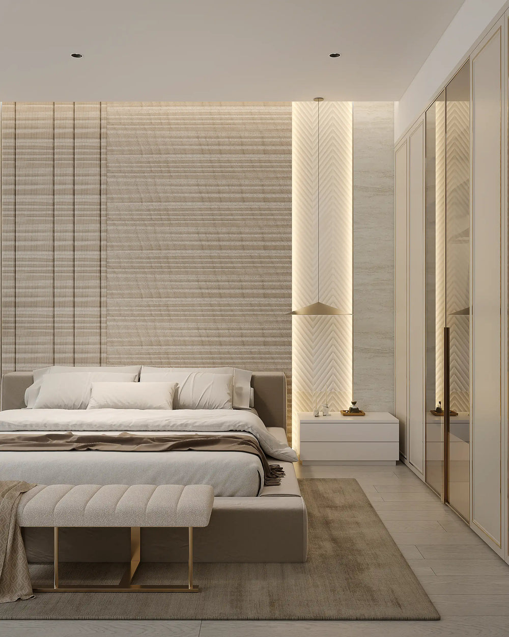 Mink Ripple - Bamboo Wall Panel