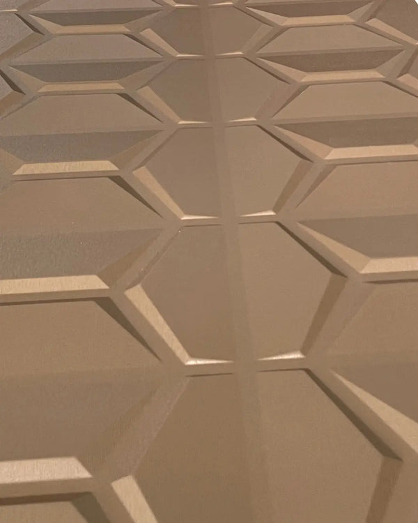 Light gold crest fabric wall panel