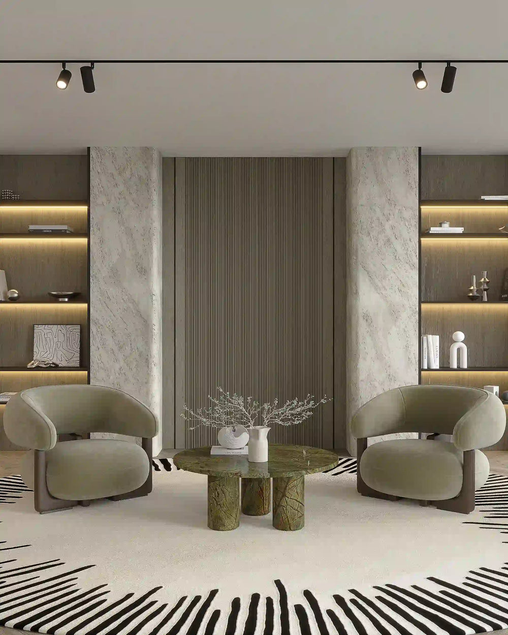 Truffle oak nova archiflute wall panel