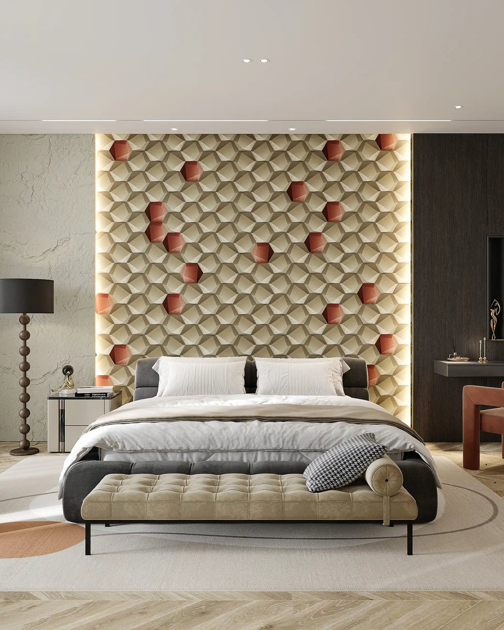 Mosaic Wall Panels with Tile Effect Design