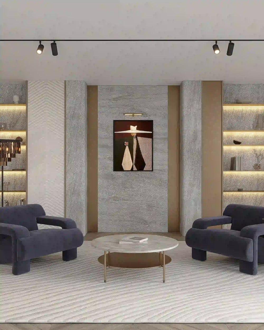 Nile dark grey skyline flexible stone wall panel
