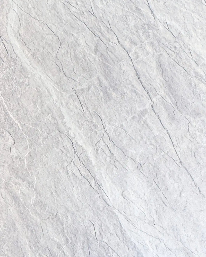 Veil white 3D slate flexible stone wall panel