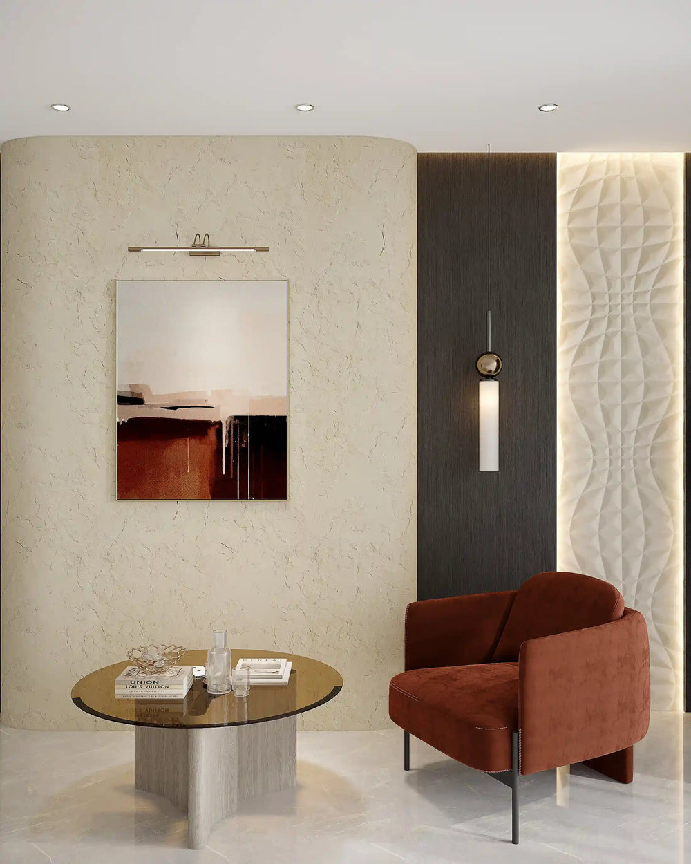 Slate 600x1200 (Beige) - Flexible Stone Wall Panel