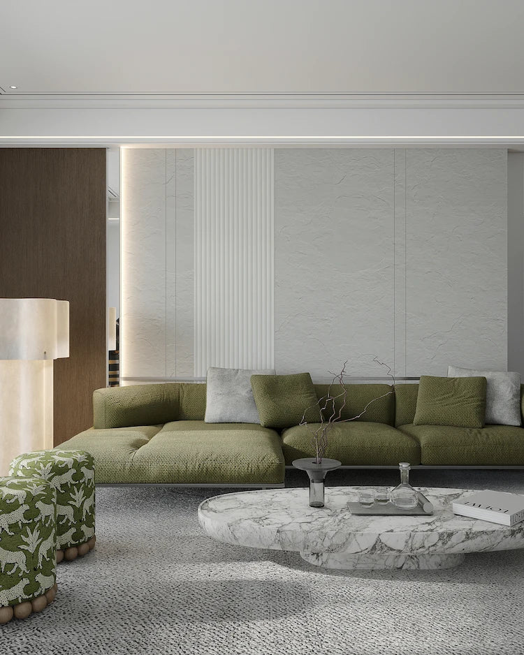 Slate 600x1200 (Light Grey) - Flexible Stone Wall Panel