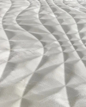 Créme space fabric wall panel