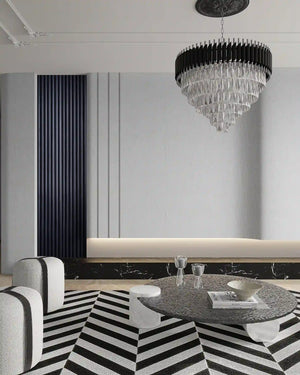 Off-white travertine stone wall panel in a wall panel