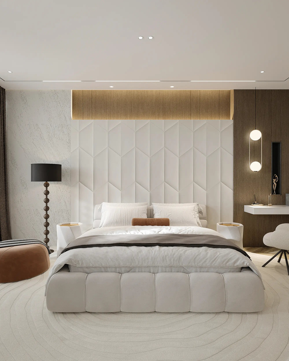 Créme urban fabric wall panel