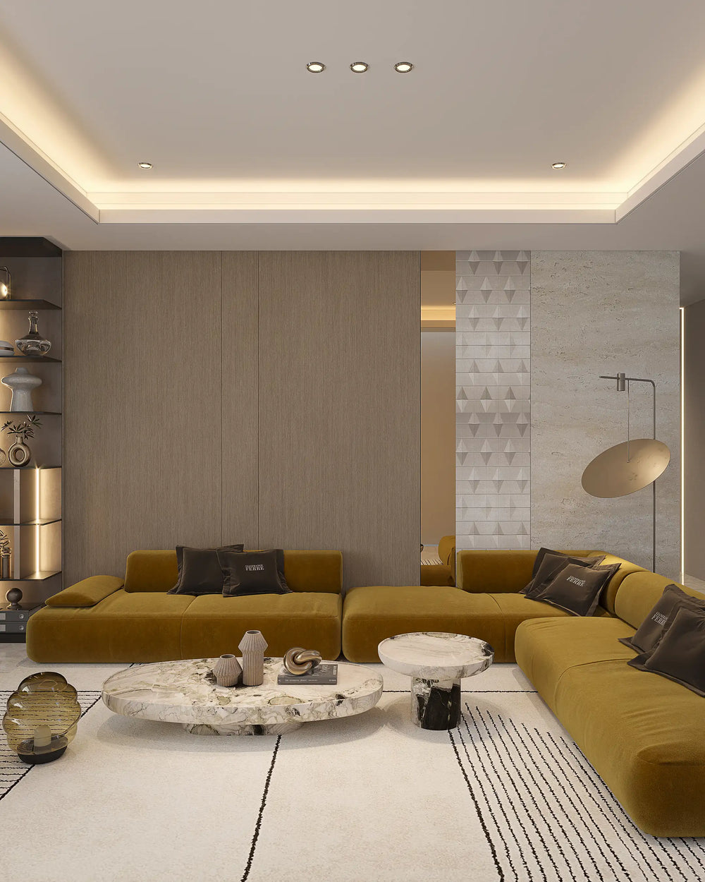 Velvet oak bamboo wall panel
