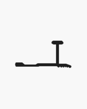 Matte black accent trim diagram
