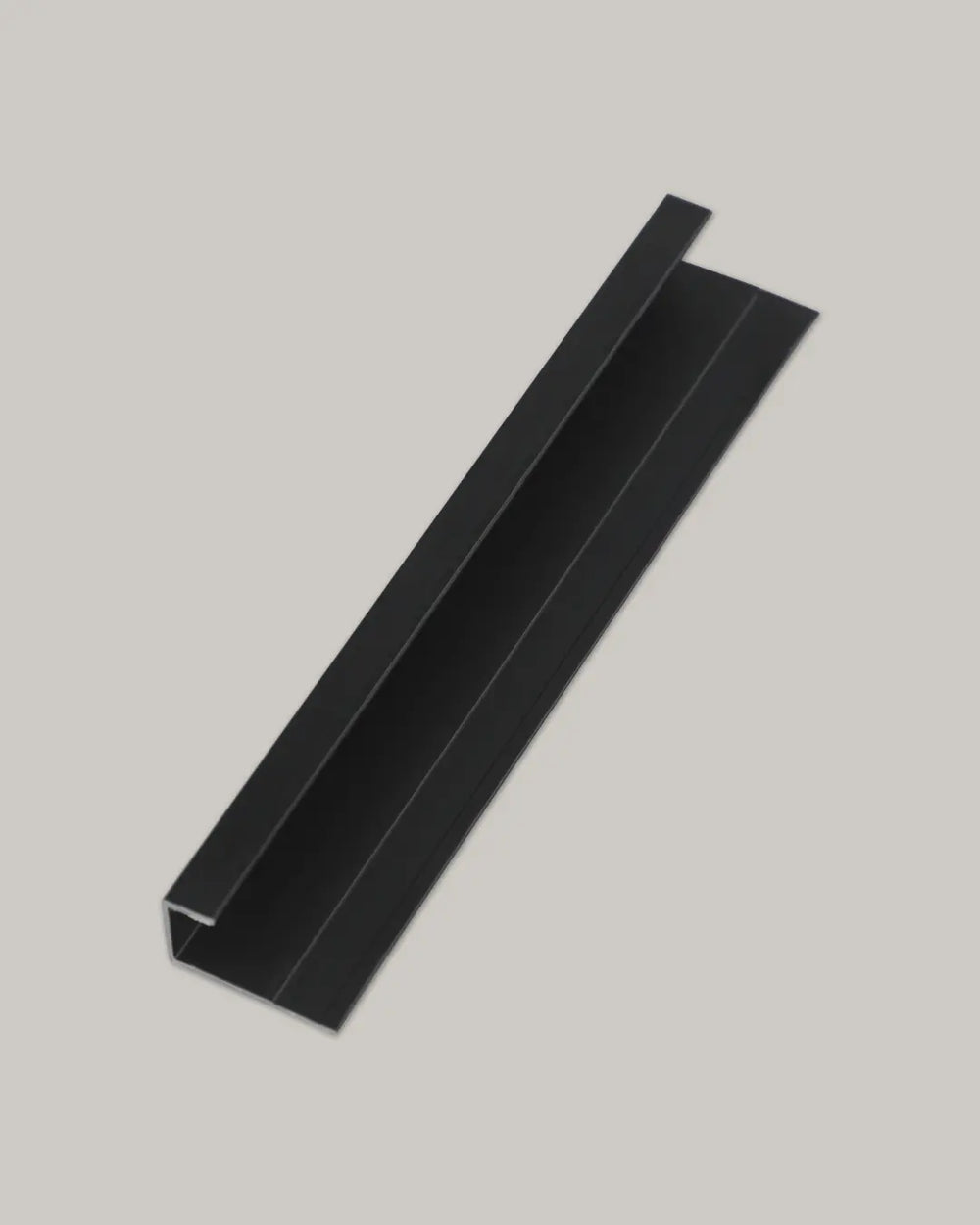Matte black edge trim 